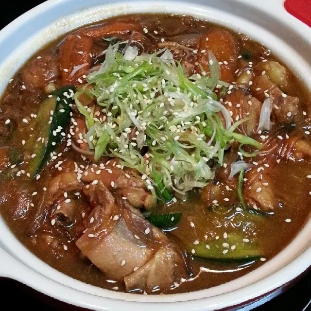 간장 찜닭 완성 사진
