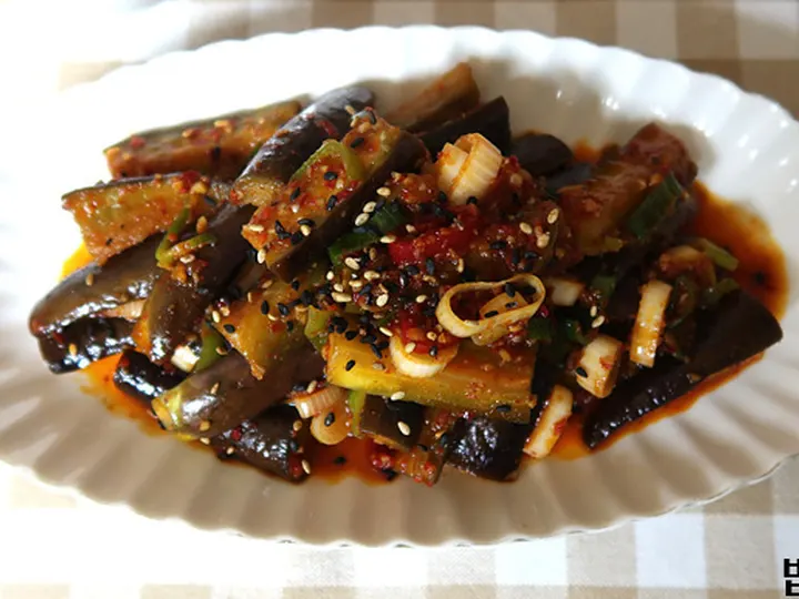 가지조림 완성 사진