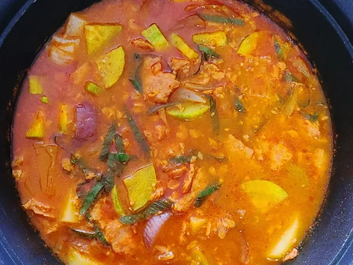 감자고추장찌개 완성 사진