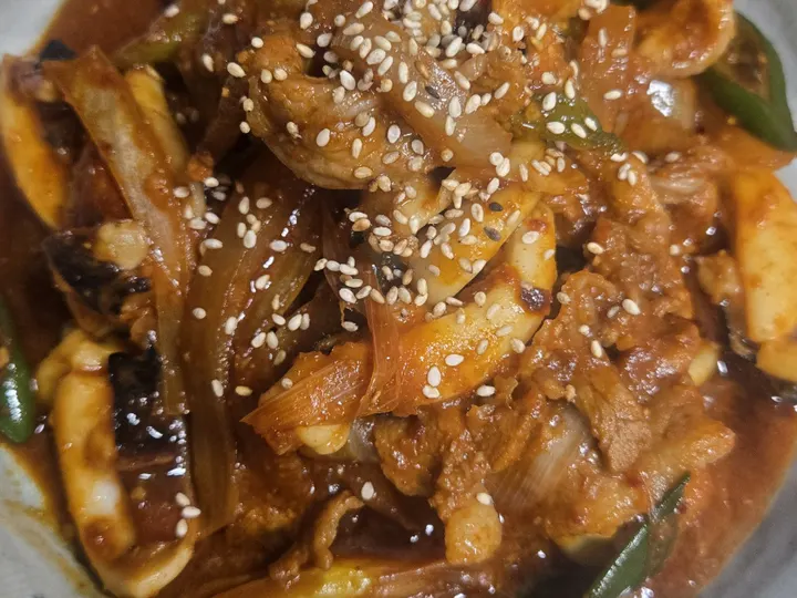 갑오징어볶음 완성 사진