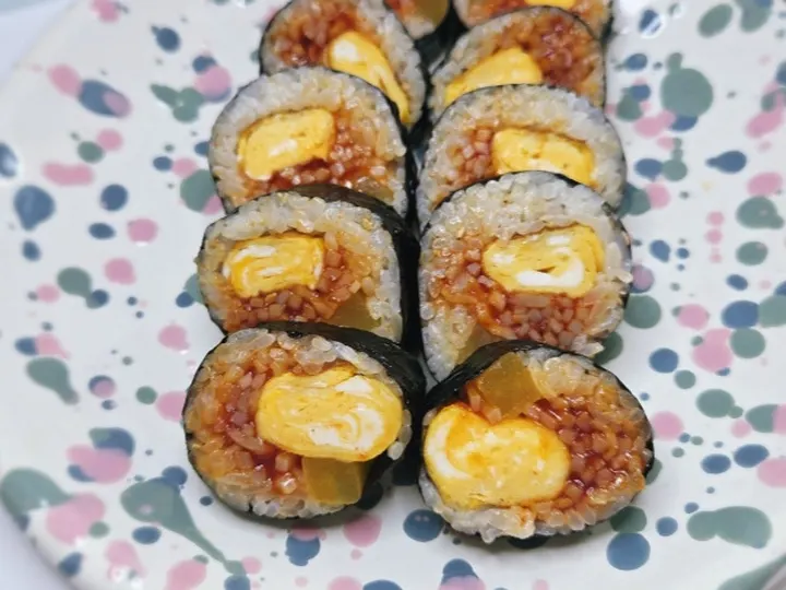 계란말이김밥 완성 사진