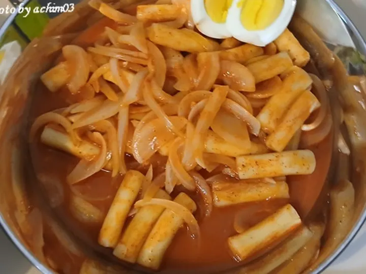 국물떡볶이 완성 사진