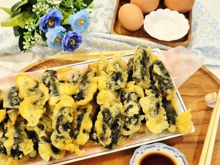 김말이튀김 완성 사진