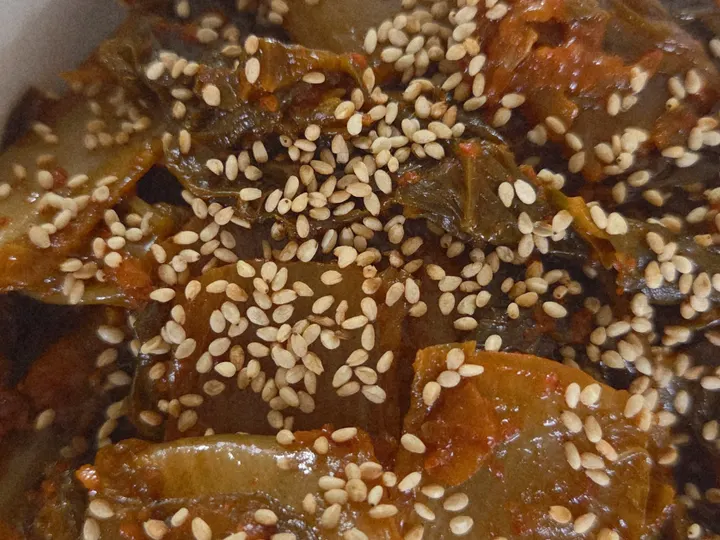 김치볶음 완성 사진