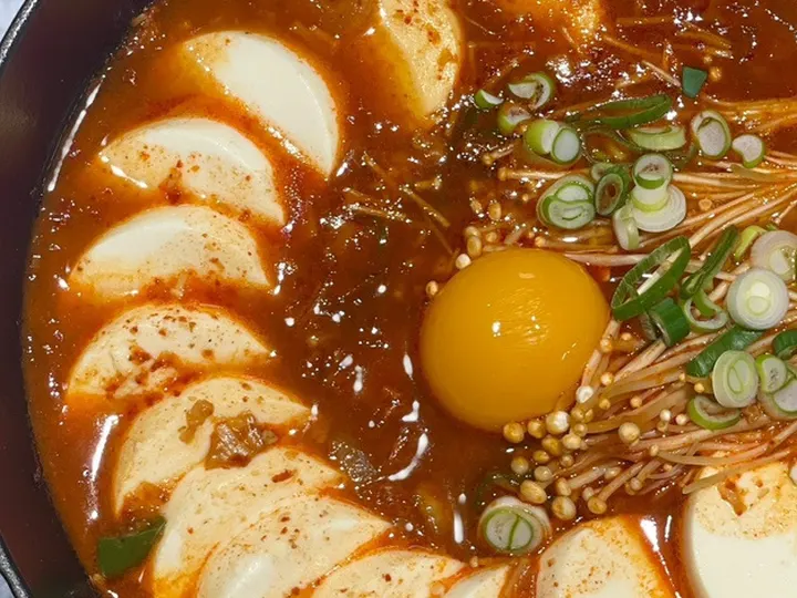 김치순두부찌개 완성 사진