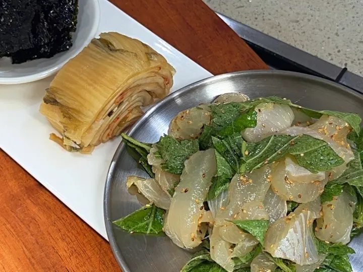 깻잎무침 완성 사진