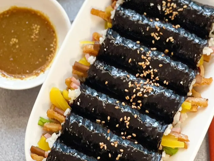 꼬마김밥 완성 사진
