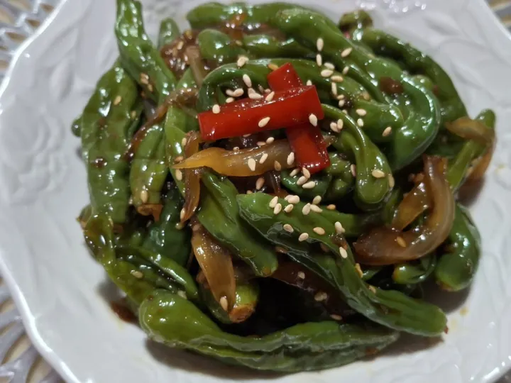 꽈리고추조림 완성 사진