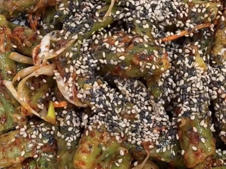 꽈리고추찜 완성 사진