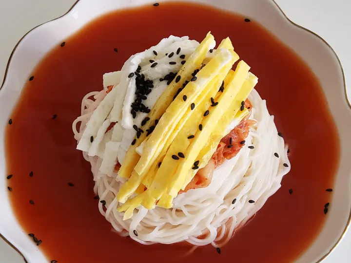 냉국수 완성 사진