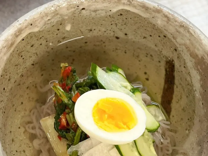 냉면무김치 완성 사진