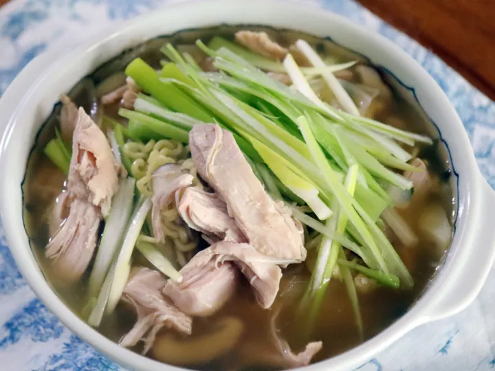 닭가슴살라면 완성 사진