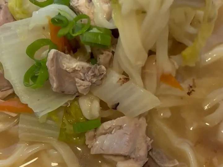 닭곰탕칼국수 완성 사진