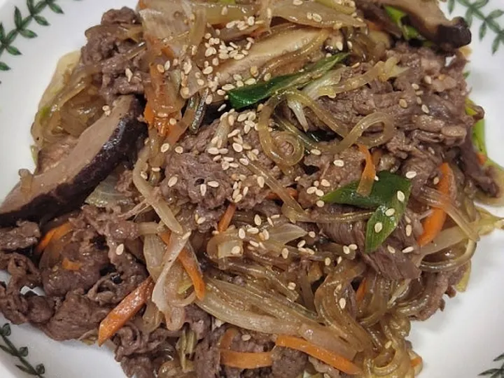 당면불고기 완성 사진
