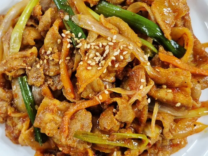 대패제육볶음 완성 사진