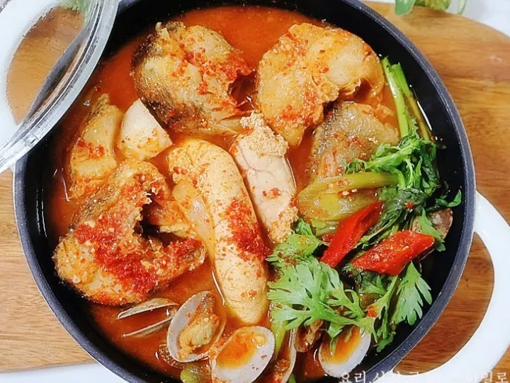 동태찌개 완성 사진