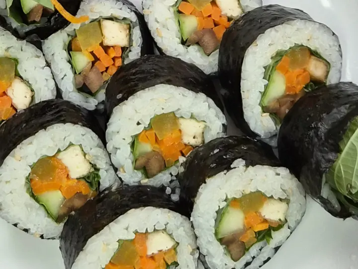 두부김밥 완성 사진