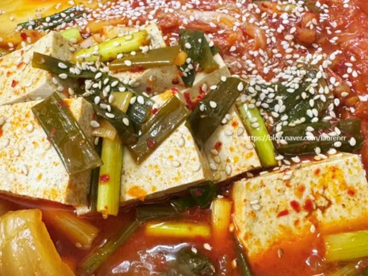 두부김치찜 완성 사진