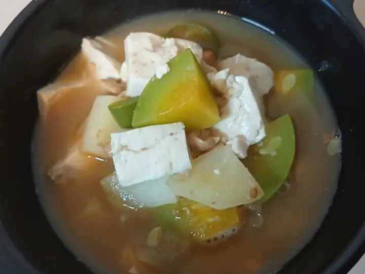 두부된장찌개 완성 사진