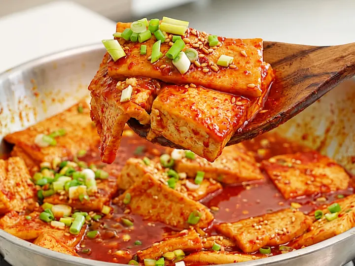 두부어묵조림 완성 사진