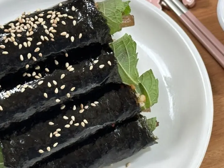 땡초꼬마김밥 완성 사진