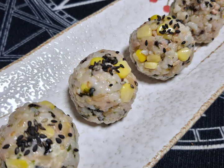마요주먹밥 완성 사진