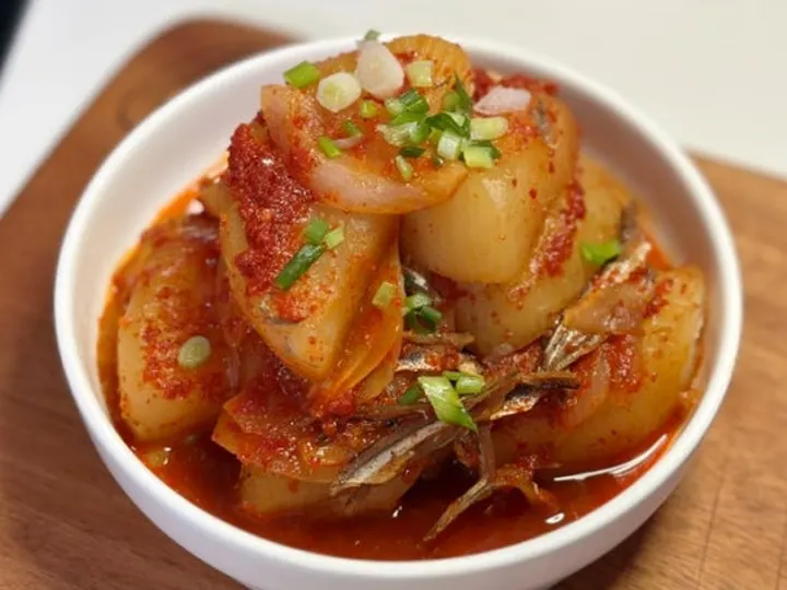 멸치무조림 완성 사진
