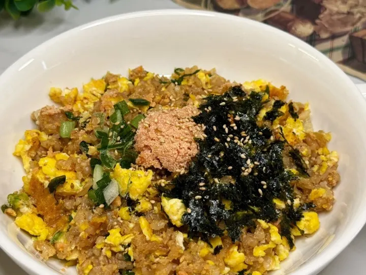 명란볶음밥 완성 사진