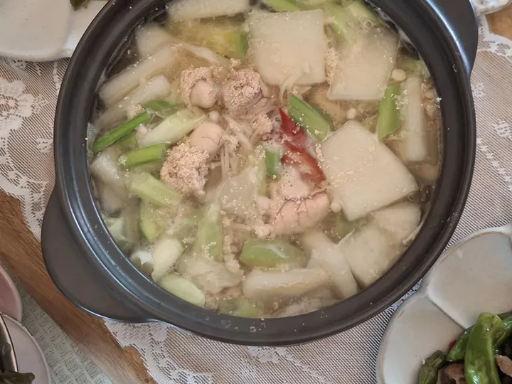 명란탕 완성 사진