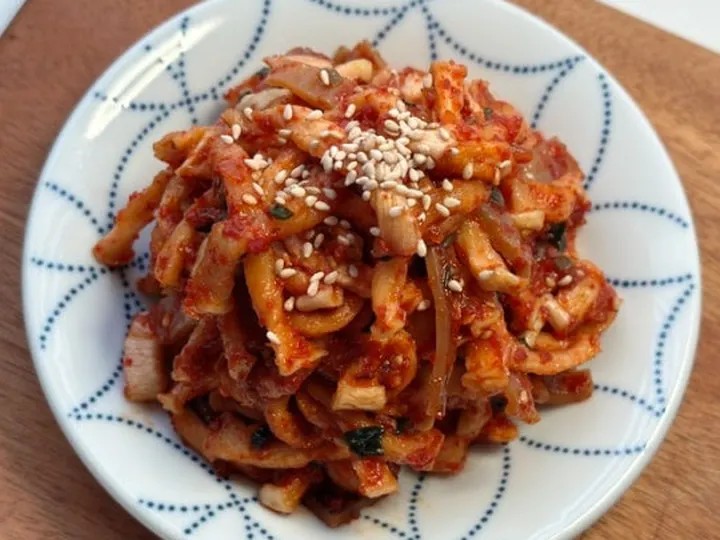 무말랭이무침 완성 사진