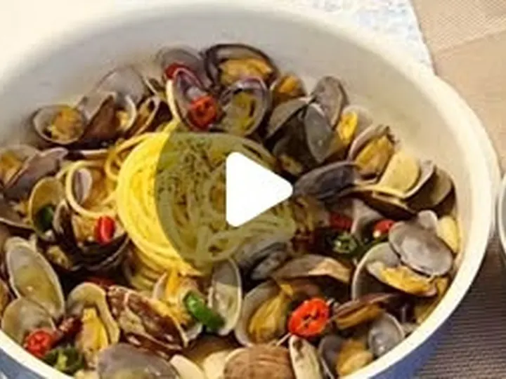 바지락술찜 완성 사진