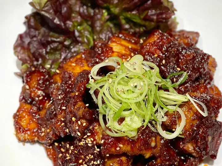 삼겹살구이 완성 사진
