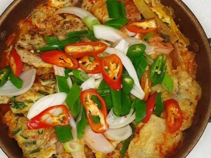 섞어찌개 완성 사진