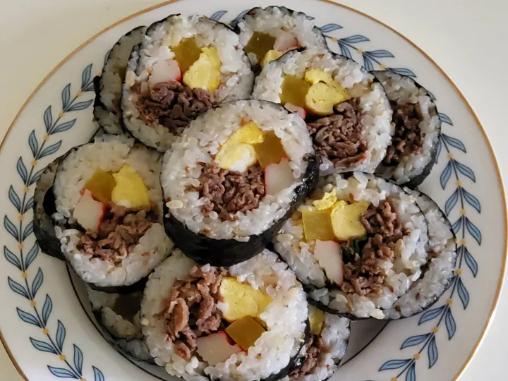 소불고기김밥 완성 사진