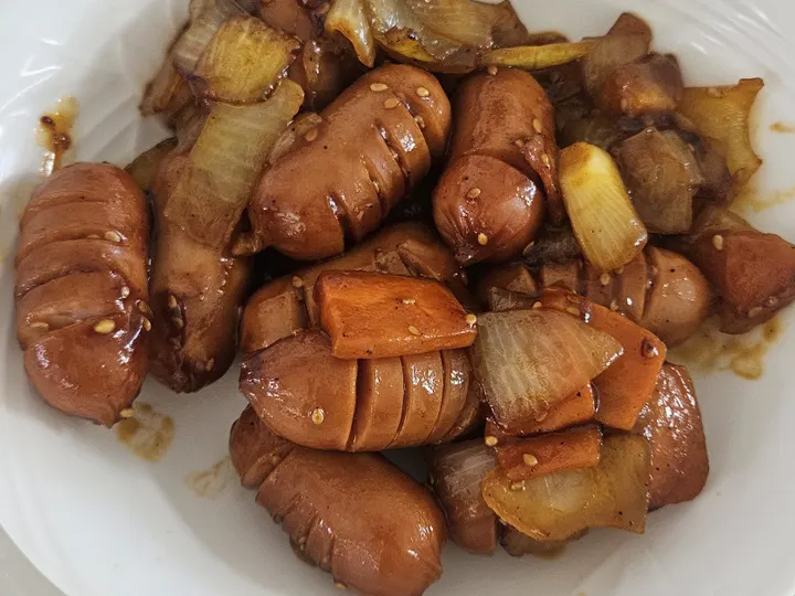 소세지야채볶음 완성 사진
