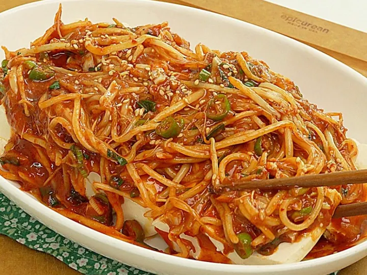 숙주두부찜 완성 사진