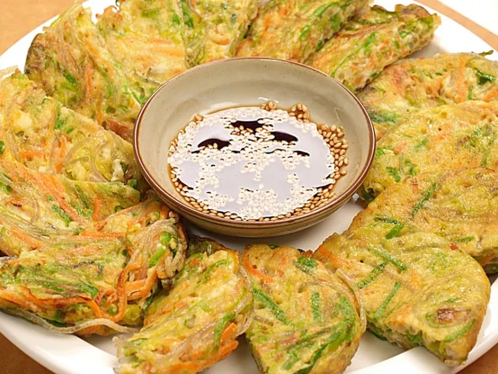 애호박당면전 완성 사진