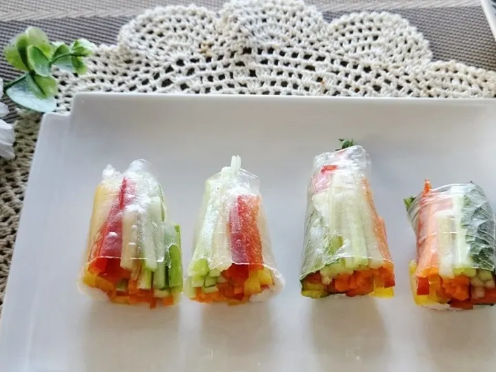 야채말이 완성 사진
