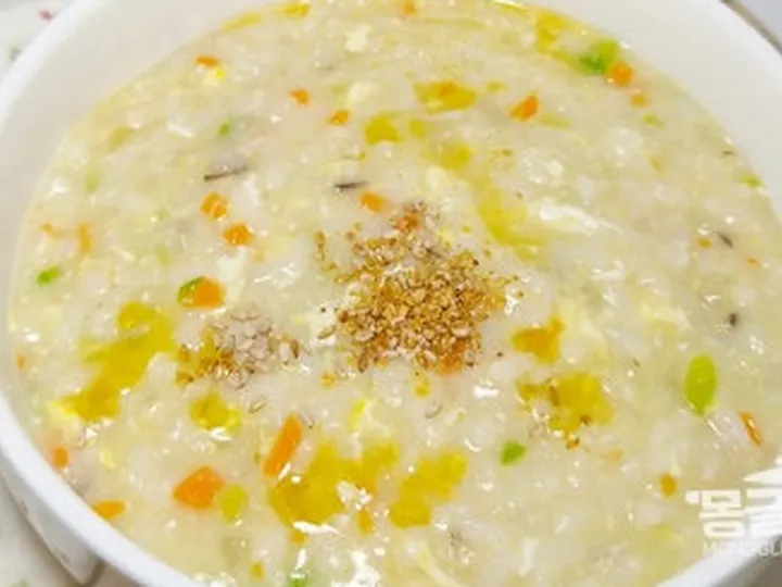 야채죽 완성 사진