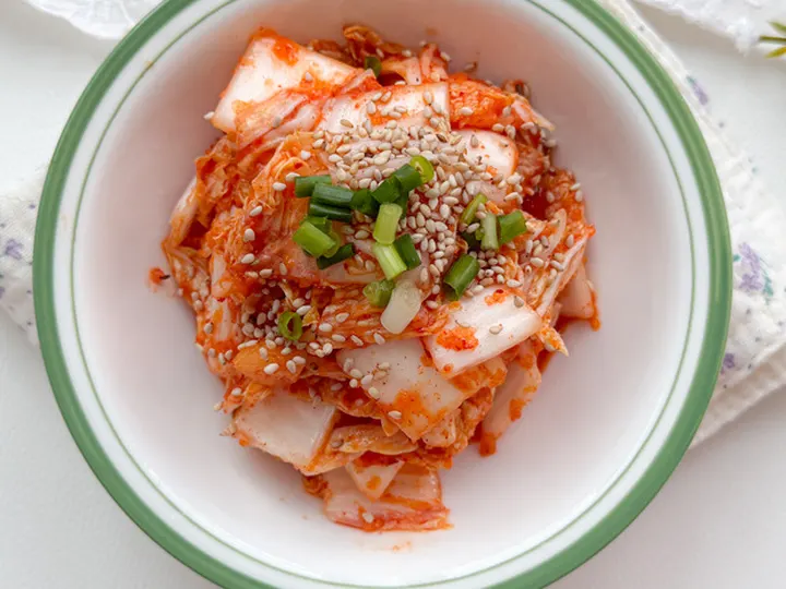 어린이김치 완성 사진