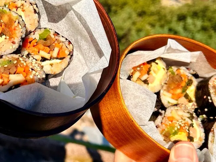 어묵김밥 완성 사진