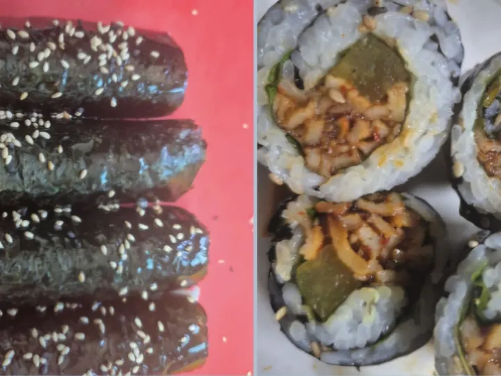 어묵꼬마김밥 완성 사진