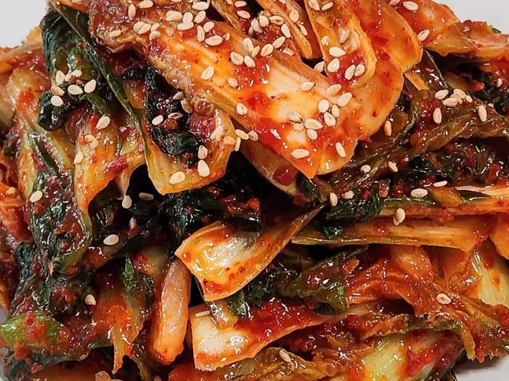 얼갈이김치 완성 사진