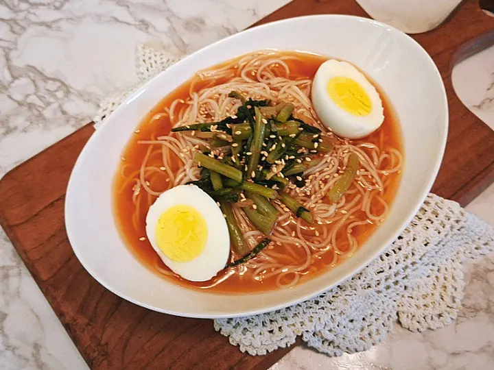 열무김치말이국수 완성 사진