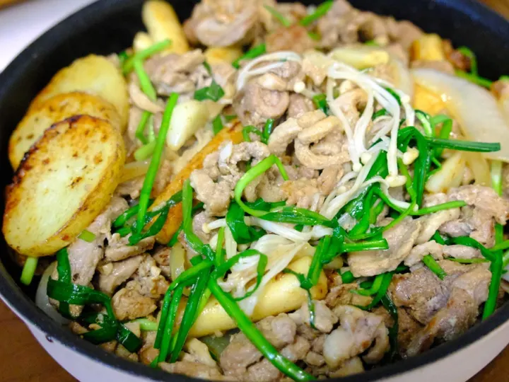 오리로스구이 완성 사진