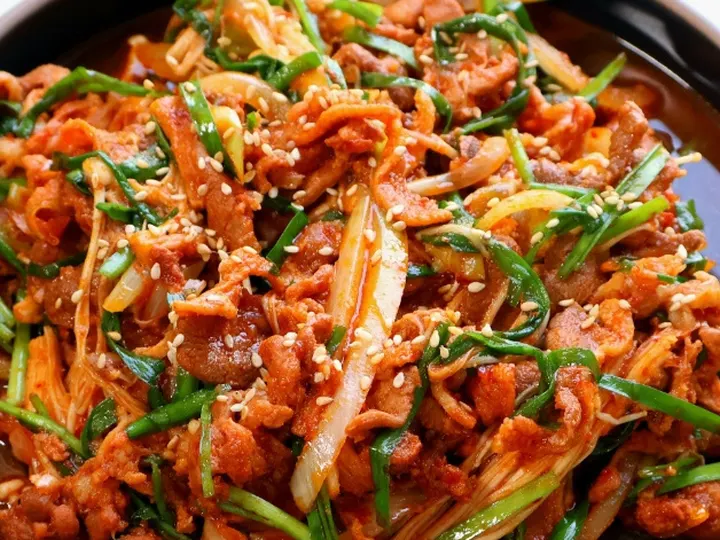 오리불고기 완성 사진