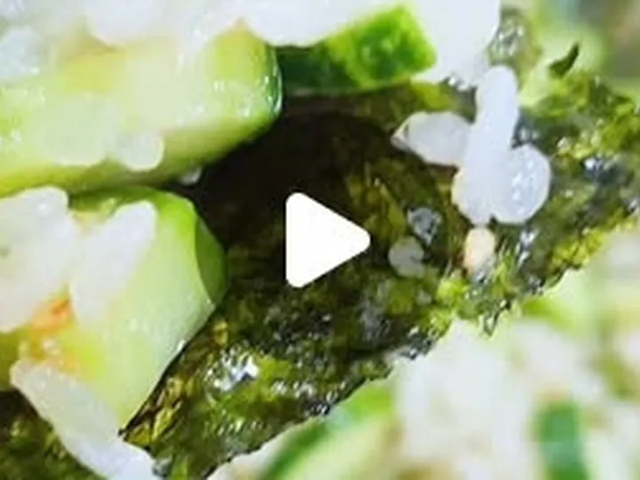 오이김밥 완성 사진