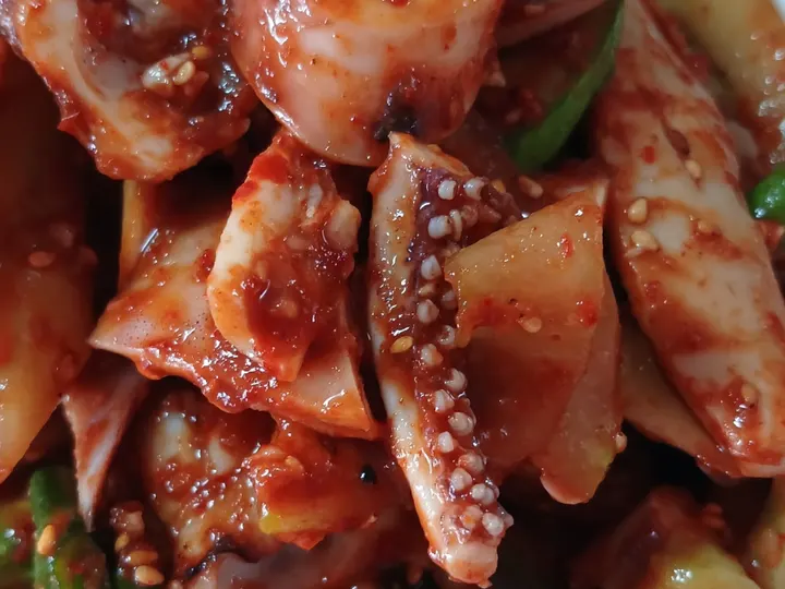 오징어무침 완성 사진