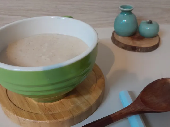 오트밀죽 완성 사진