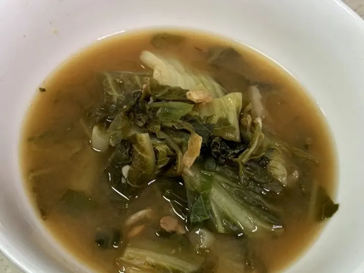 우거지된장국 완성 사진